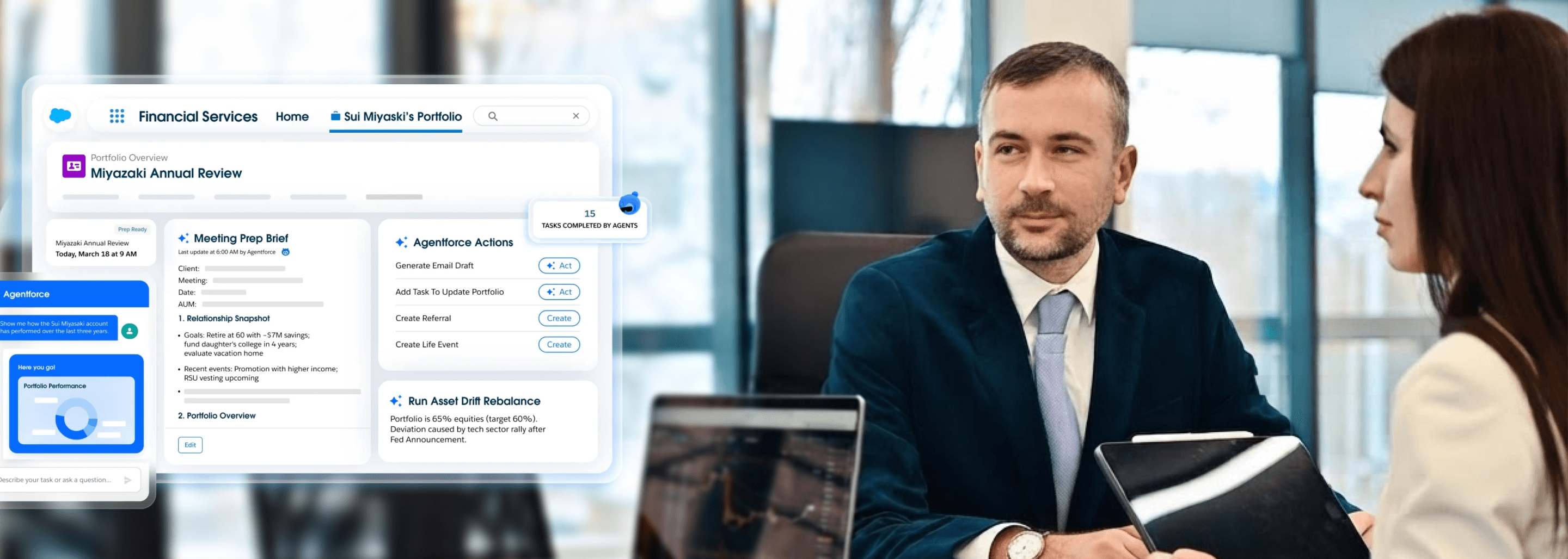 Financial Services Cloud and Agentforce for Auditable Advisor