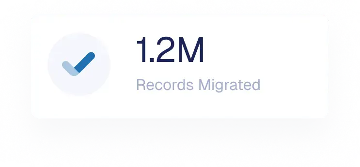 1.2M records migrated